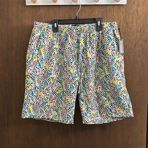 MASSIVE retro pattern volley shorts
